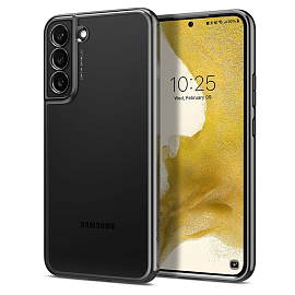 Чехол для Samsung Galaxy S22+ гелевый Spigen Optik Crystal прозрачно-серый