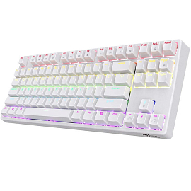 Клавиатура беспроводная Bluetooth Royal Kludge RK87 RK Red механическая с подсветкой игровая белая