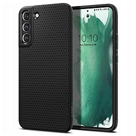 Чехол для Samsung Galaxy S22 гелевый Spigen Liquid Air матовый черный