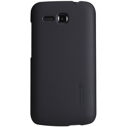 Чехол для Huawei Ascend Y600 пластиковый тонкий Nillkin Super Frosted черный