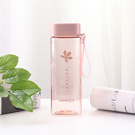 Бутылка для воды WaterPlants 500 мл розовая