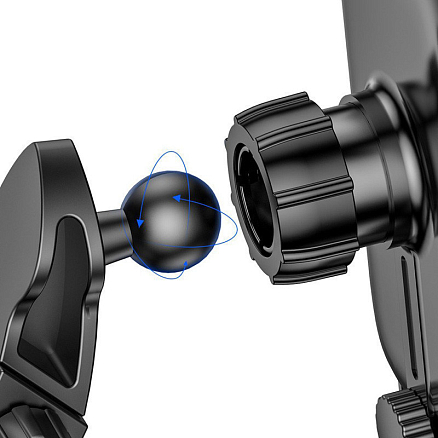 Держатель автомобильный на приборную панель или в решетку обдува с беспроводной зарядкой и сервоприводом Baseus Light Electric