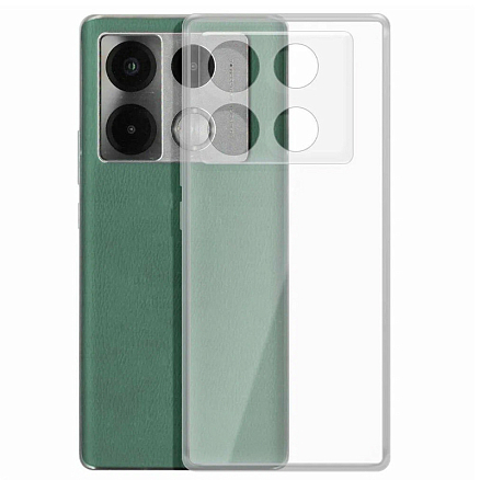 Чехол для Infinix Note 40 Pro силиконовый Clear Case прозрачный