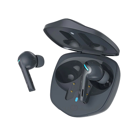 Наушники TWS беспроводные Bluetooth QCY G1 вакуумные с микрофоном игровые серые