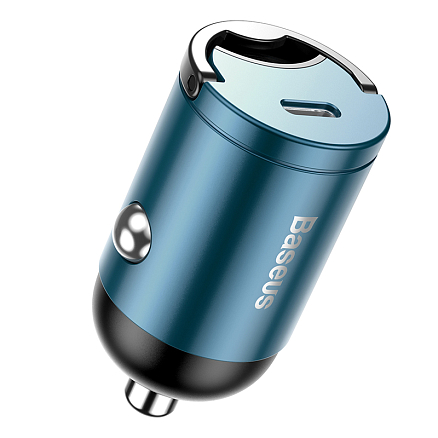Зарядное устройство автомобильное Type-C 5А 30W Baseus Tiny Star Mini PPS (быстрая зарядка PD 3.0, QC 3.0) синее