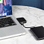 USB 2.0 HUB (разветвитель) на 4 порта Baseus Fully folded с питанием MicroUSB черный