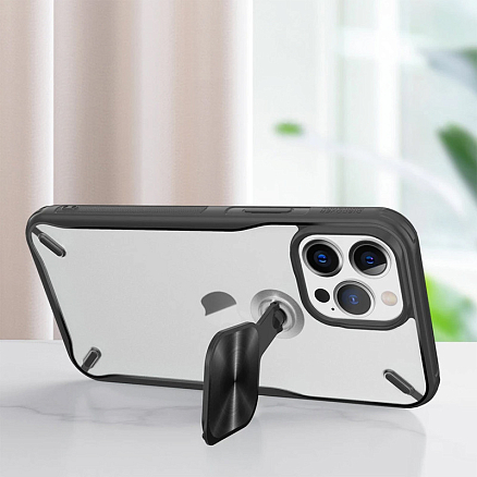 Чехол для iPhone 13 Pro Max гибридный с подставкой Nillkin Cyclops черный