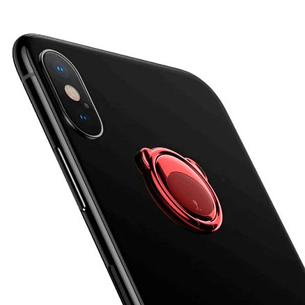 Держатель для телефона на палец Baseus Bear красный