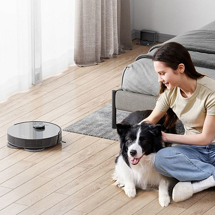 Робот-пылесос с влажной уборкой Dreame L10s Pro серый