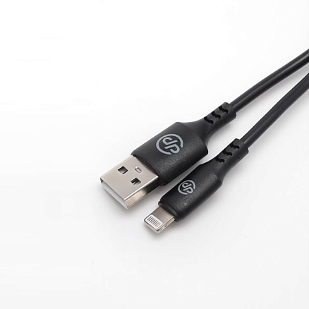 Кабель USB - Lightning для зарядки iPhone 1 м 2.4A Digitalpart LC-307 черный