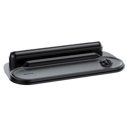 Автовизитка с держателем на липучках Baseus Horizon черная