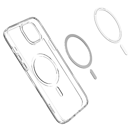 Чехол для iPhone 14 Plus гибридный Spigen Ultra Hybrid MagSafe прозрачно-черный