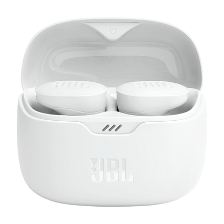 Наушники TWS беспроводные JBL Tune Buds вакуумные с шумоподавлением белые