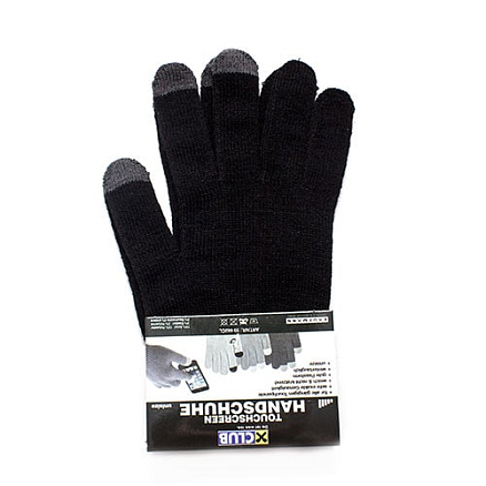 Перчатки трикотажные для емкостных дисплеев Greengo (Польша) N-03 черные