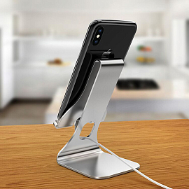 Подставка для телефона SeenDa F221 металлическая серебристая