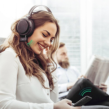 Bluetooth аудио адаптер (ресивер) разъем 3,5 мм Ugreen CM276-70303 с громкой связью черный