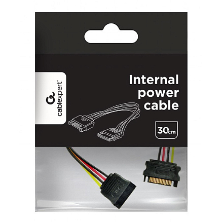 Кабель SATA Power для подключения жестких дисков длина 0,3 м Cablexpert