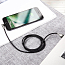 Кабель USB - Lightning для зарядки iPhone 2 м 1.5А плетеный с угловым штекером Baseus Sharp-bird черный