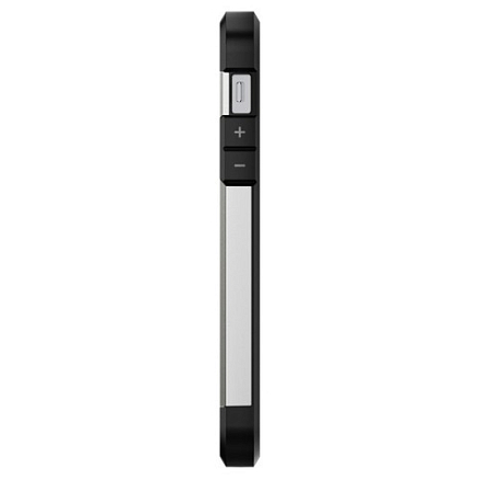 Чехол для iPhone 5, 5S, SE гибридный для экстремальной защиты Spigen SGP Tough Armor серебристый