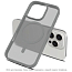 Чехол для iPhone 16 Pro гибридный Matt Case MagSafe прозрачно-серый