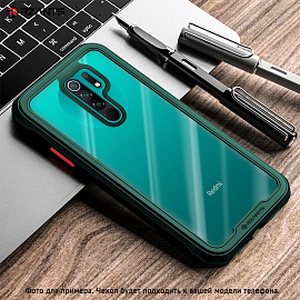 Чехол для Xiaomi Redmi Note 9 гибридный Rzants Tactical Shield зеленый