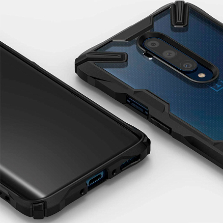 Чехол для OnePlus 7T Pro гибридный Ringke Fusion X черный