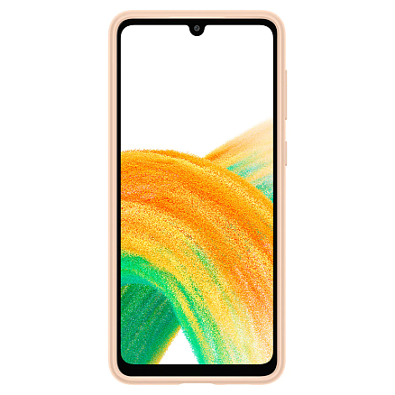 Чехол для Samsung Galaxy A33 5G пластиковый тонкий Spigen Thin Fit персиковый