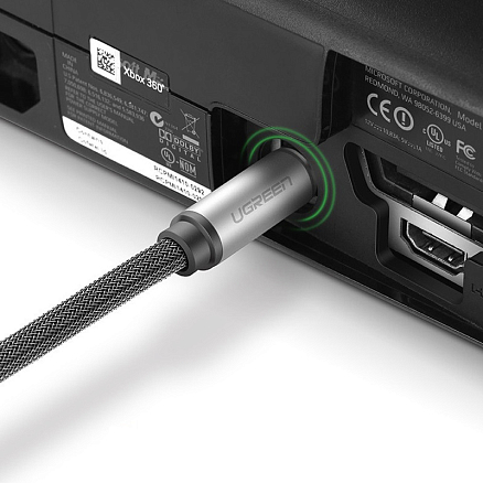 Кабель оптический Toslink - Toslink длина 3 м плетеный Ugreen AV108