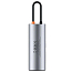Хаб (разветвитель) Type-C - HDMI, 2 х USB 3.0, Type-C, Type-C PD, SD, microSD Baseus Gleam Series серый
