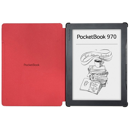 Чехол для PocketBook 970 оригинальный PocketBook Shell красный