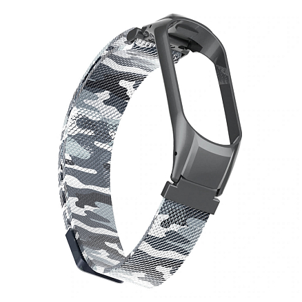 Сменный браслет для Xiaomi Mi Band 4 миланское плетение Nova Magnetic камуфляж черный