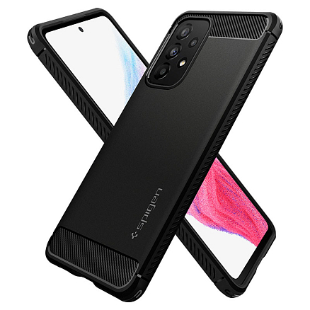 Чехол для Samsung Galaxy A53 гелевый Spigen SGP Rugged Armor черный