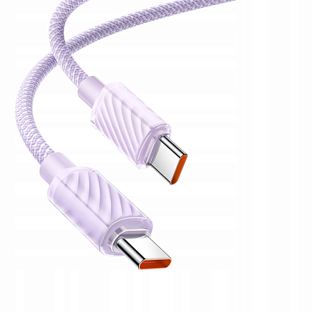 Кабель Type-C - Type-C для зарядки 1,2 м 5А 100W плетеный McDodo CA-3672 (быстрая зарядка PD) фиолетовый