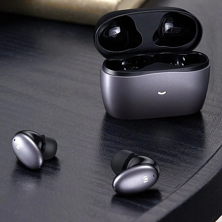 Наушники TWS беспроводные Ugreen WS118 HiTune X6 вакуумные с микрофоном и активным шумоподавлением темно-серые