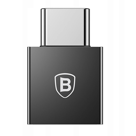 Переходник Type-C - USB (папа - мама) хост OTG Baseus Exquisite черный