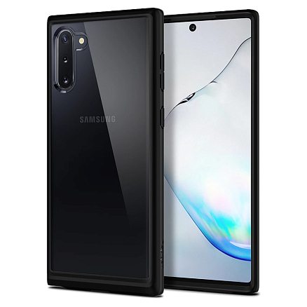 Чехол для Samsung Galaxy Note 10 гибридный Spigen SGP Ultra Hybrid прозрачно-черный матовый