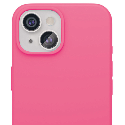 Чехол для iPhone 15 силиконовый VLP Aster MagSafe неоново-розовый