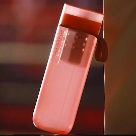 Бутылка для воды спортивная с фильтром Philips GoZero Fitness AWP2712 590 мл розовая