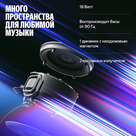 Умная колонка Яндекс Станция Мини 3 Про с Алисой, YaGPT, Zigbee и Matter синяя