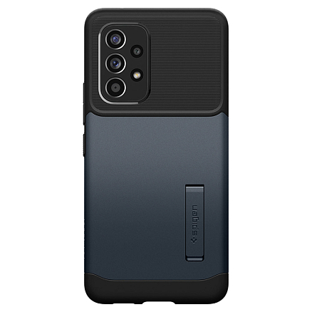 Чехол для Samsung Galaxy A53 гибридный с подставкой Spigen Slim Armor черно-графитовый