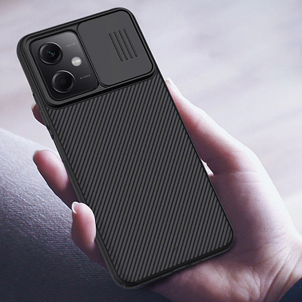 Чехол для Xiaomi Redmi Note 12 5G, Poco X5 5G гибридный Nillkin CamShield черный