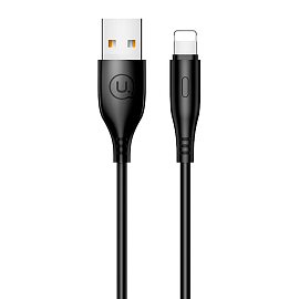 Кабель USB - Lightning для зарядки iPhone 1 м 2А Usams U18 черный