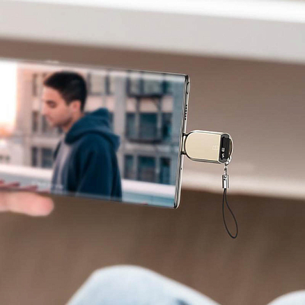 Картридер Type-C для MicroSD Ugreen CM331 золотистый