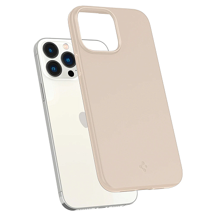 Чехол для iPhone 13 Pro Max пластиковый тонкий Spigen Thin Fit бежевый
