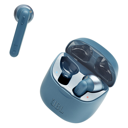 Наушники беспроводные Bluetooth JBL Tune 220 TWS вкладыши с микрофоном синие
