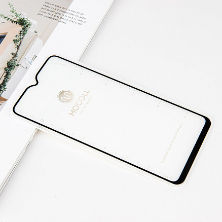 Защитное стекло для Samsung Galaxy A20s на весь экран противоударное Mocoll Storm 2.5D черное