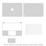 Набор защитных пленок для Apple MacBook 12 A1534 WiWU Nano Body Guard серебристый