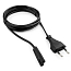 Кабель EU - 2 х 2-pin для ноутбуков 1.8 м Gembird PC-184/2 черный
