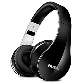 Наушники беспроводные Bluetooth Sven AP-B450MV накладные с микрофоном складные черные