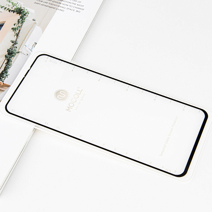 Защитное стекло для Xiaomi Redmi Note 8 Pro на весь экран противоударное Mocoll Storm 2.5D черное